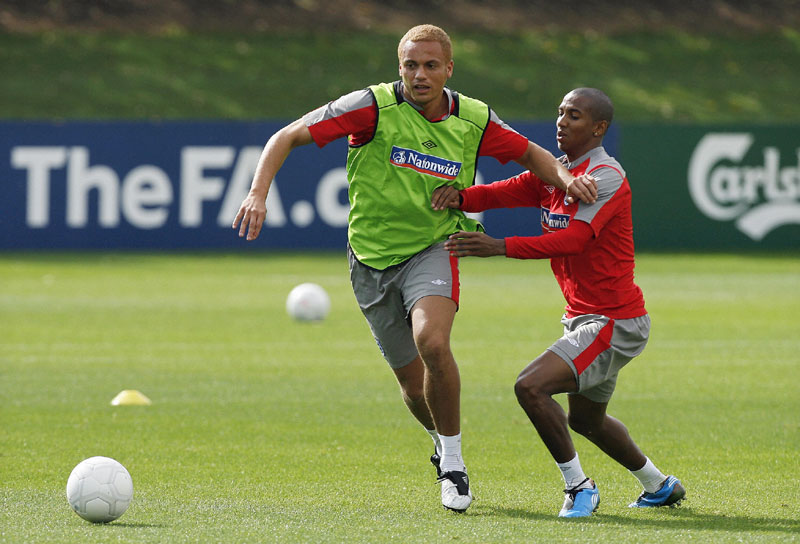 Wes Brown in training